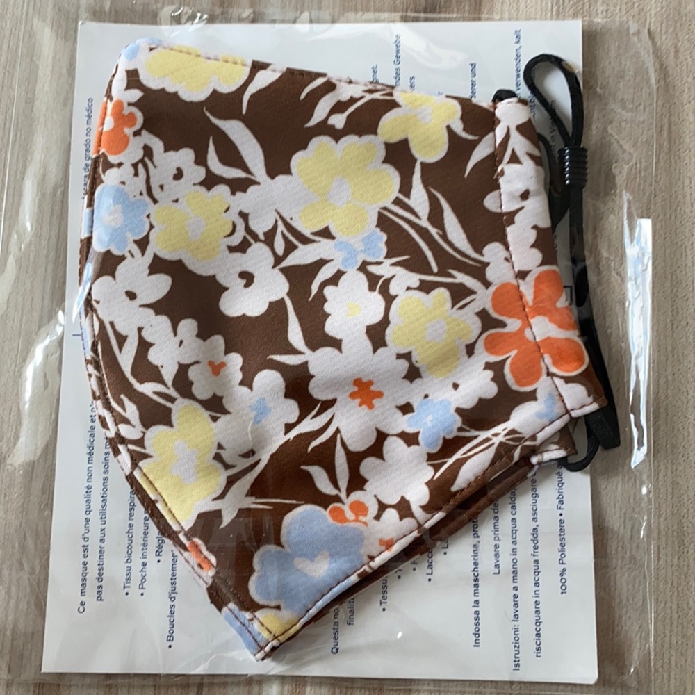 ❤️ Tory Burch Floral Printed Face Mask New